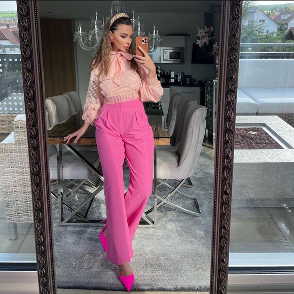 Zara Neon Pink High Heels - Picture 11 of 16